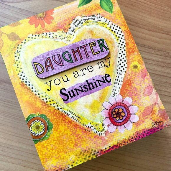 Sue Zipkin by Carson. Specialty Gift / Daughter You Are My Sunshine Flower Box - Picture 1 of 8